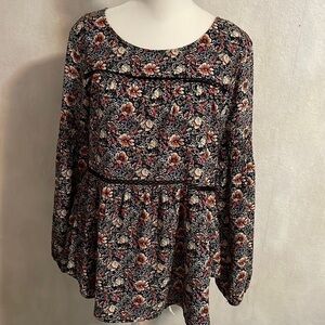 Knox Rose Boho long sleeve top